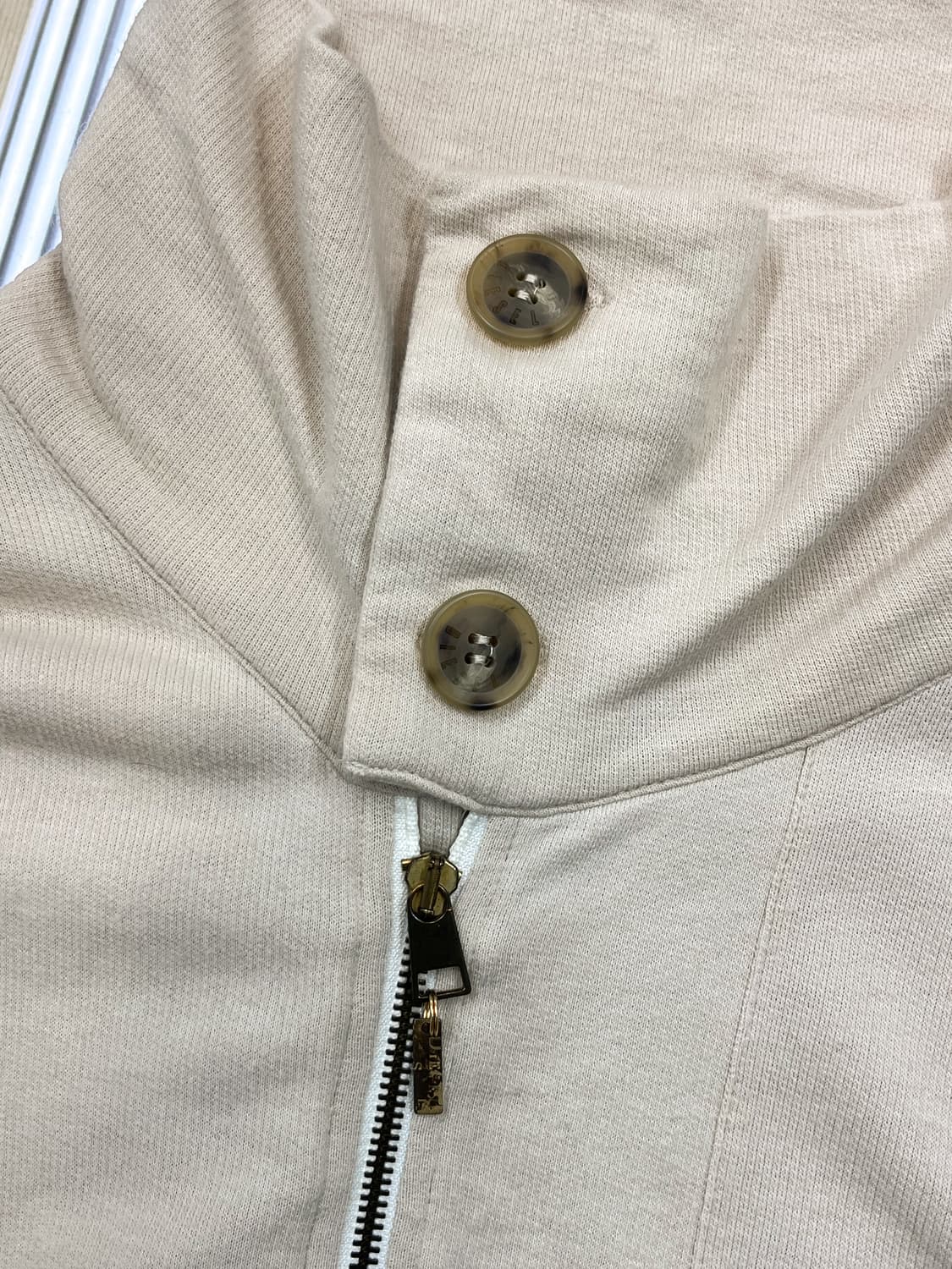 디젤 블랙 골드 드레이프 후드 집 베스트 상품이미지5