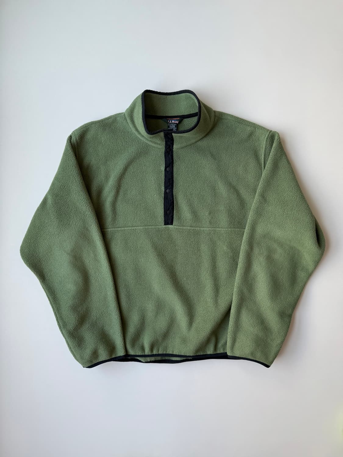 LLBEAN 엘엘빈 플리스 풀오버 그린 상품이미지1