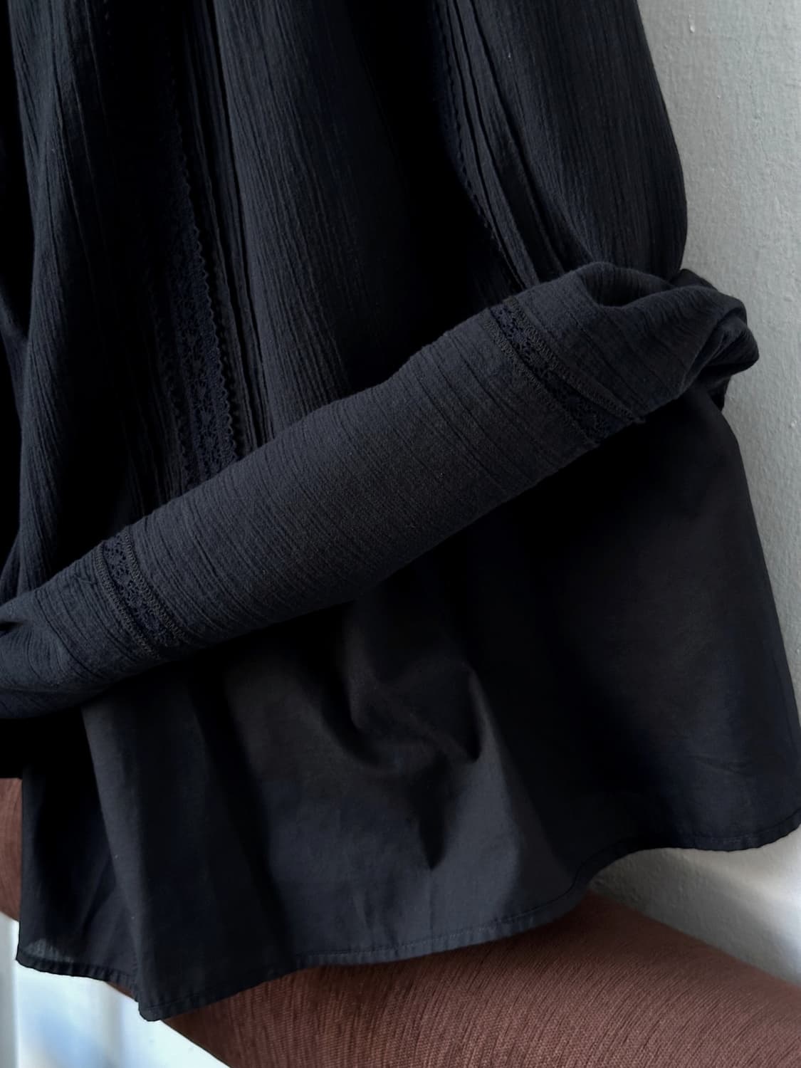 Natural cotton 3/4 panel gaucho pants 상품이미지4