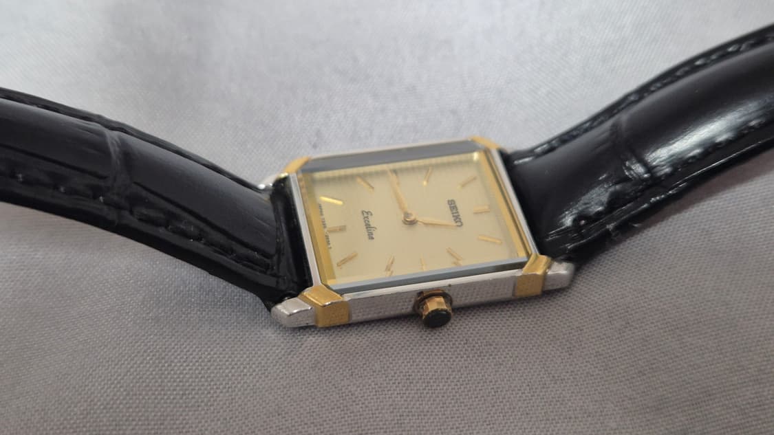 세이코 엑셀린 빈티지 여성 사각 탱크 쿼츠 시계 상품이미지7