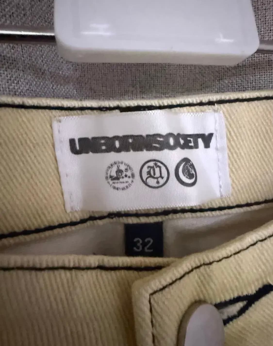 언본소사이어티 14OZ 데님 팬츠 크림 32size 상품이미지7
