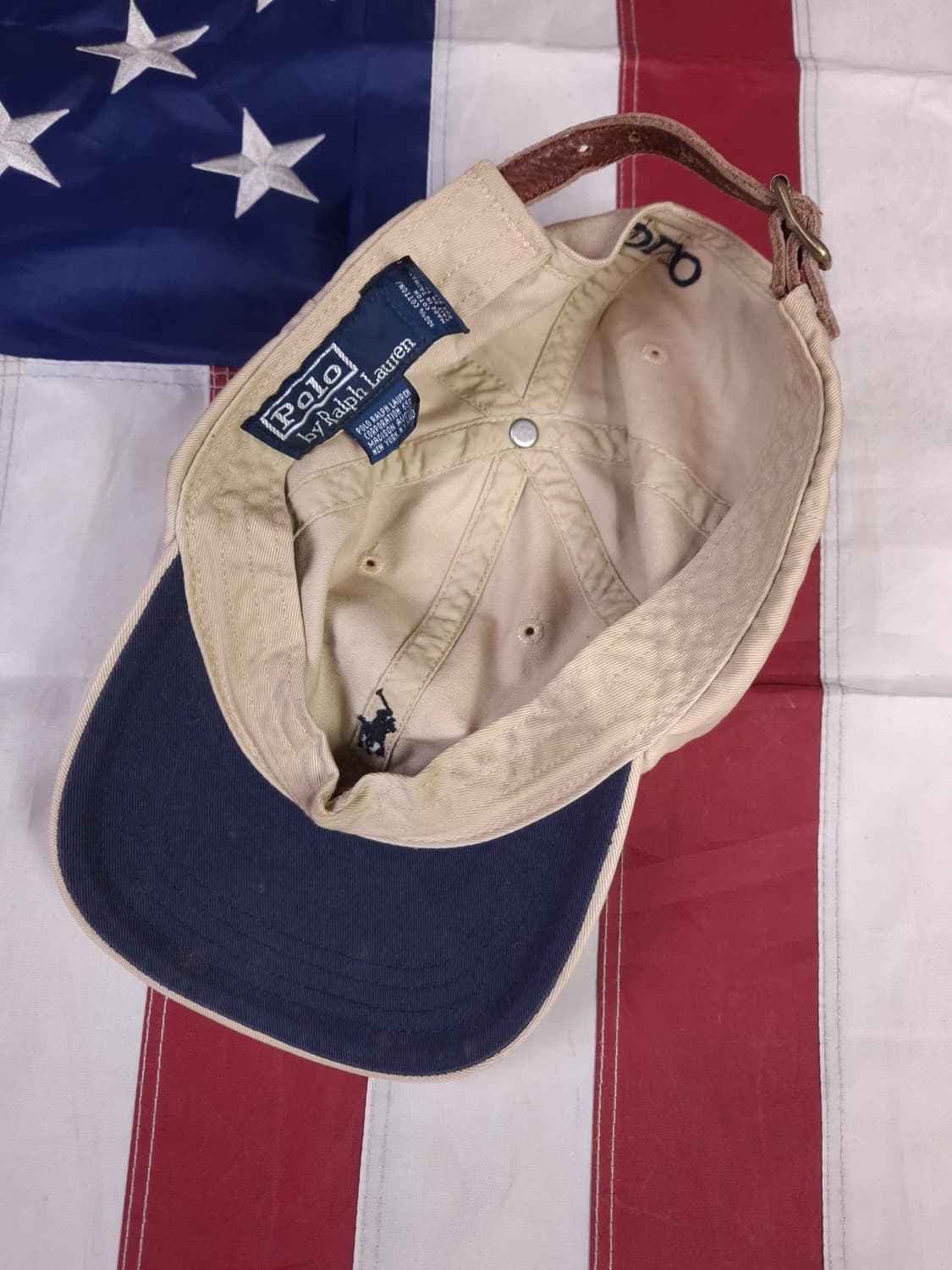 오리지날 랄프로렌폴로 베이지 볼캡 상품이미지4