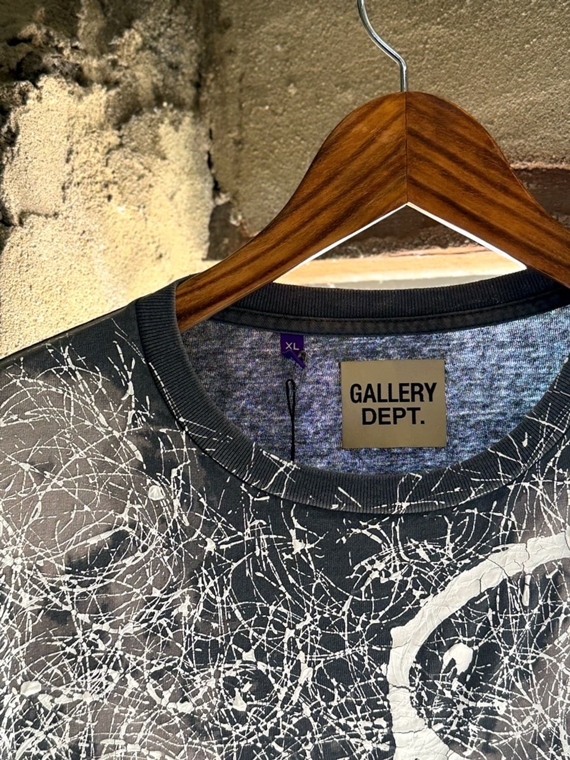 Gallery Dept. 페인트 스플래터 블리치드 코튼 저지 티셔츠 상품이미지1