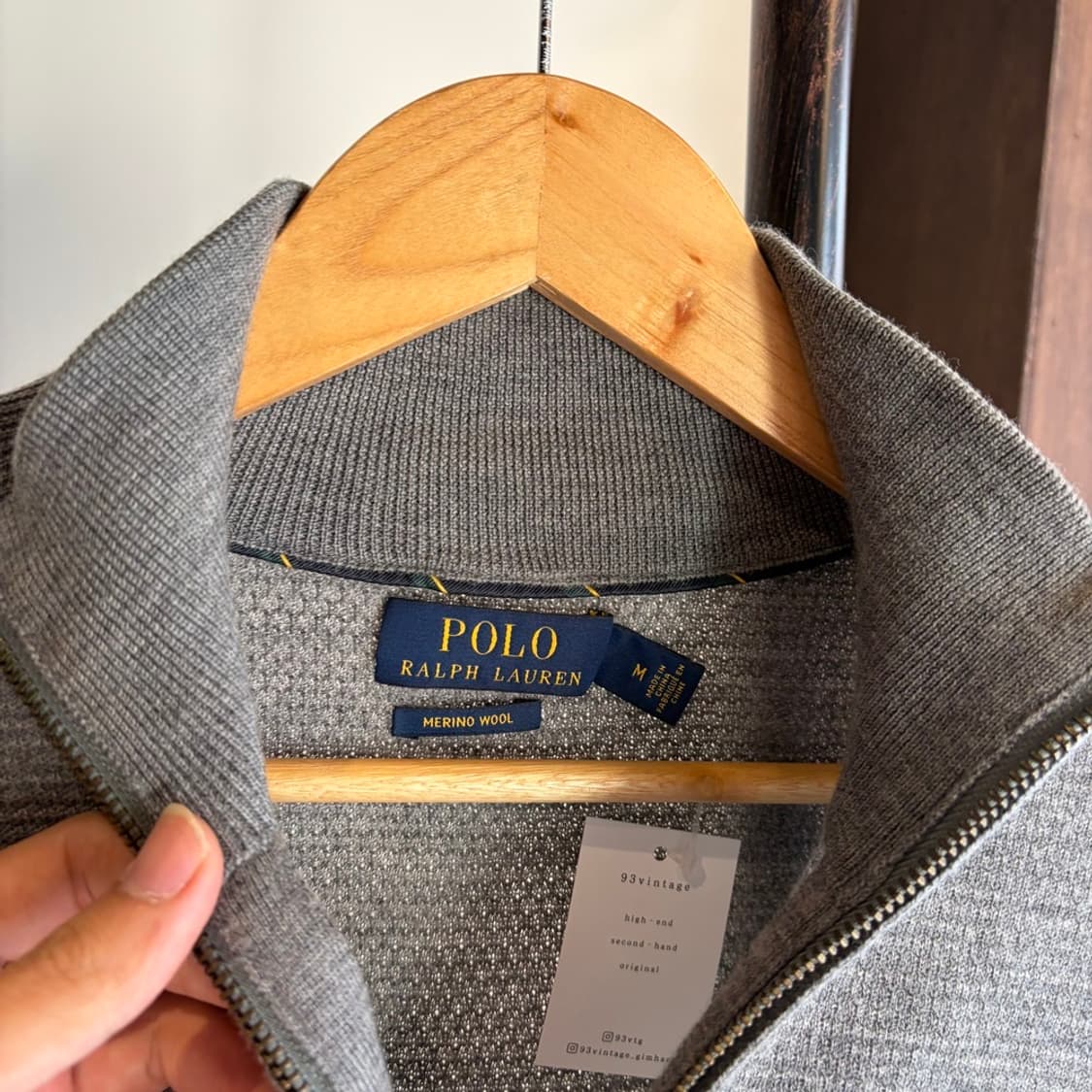 15285 - 폴로 랄프로렌 그레이 반집업 니트 (피마 코튼) 상품이미지5