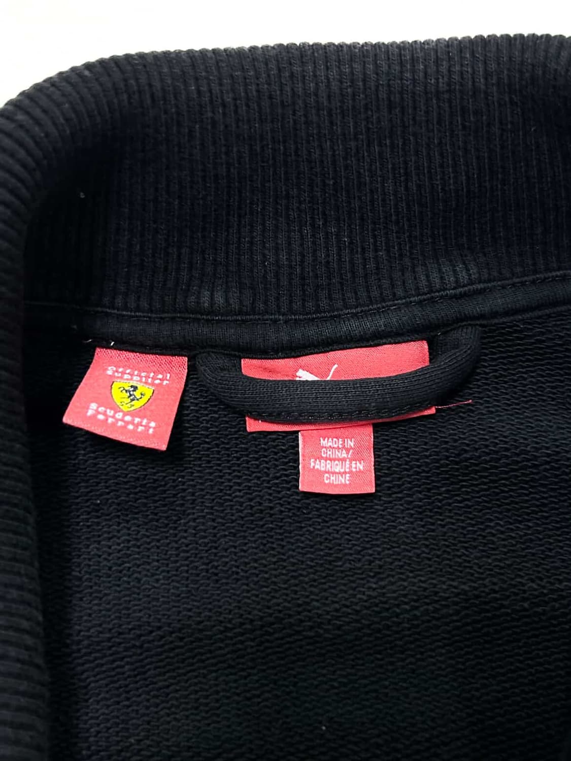 퓨마 페라리 빅로고 블랙 코튼집업 상품이미지8