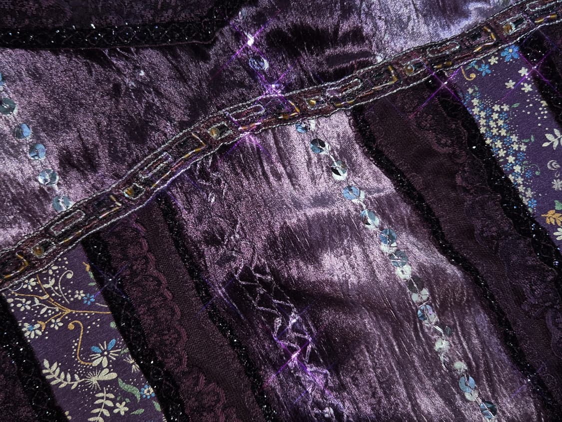 Vintage Bora Fairy velour lace slip top 상품이미지2