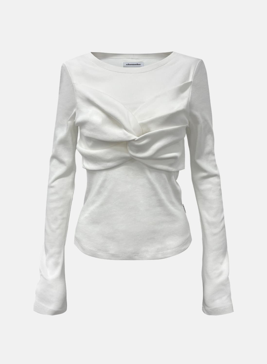 체메씨 KNOT LONG SLEEVE TEE (IVORY) 상품이미지1
