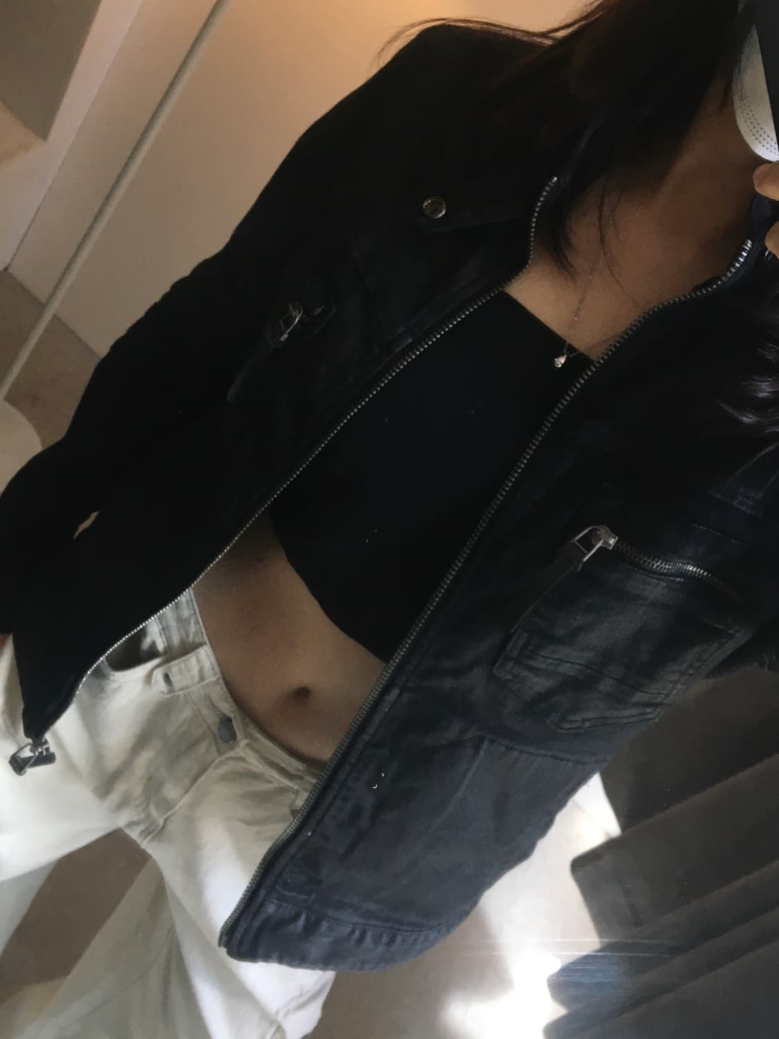 버커루 코티드 데님 바이커자켓 상품이미지2