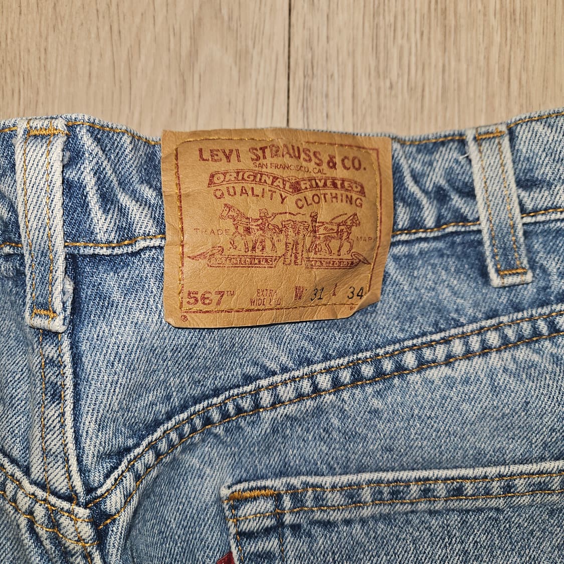 90s 리바이스 567 made in usa 상품이미지3