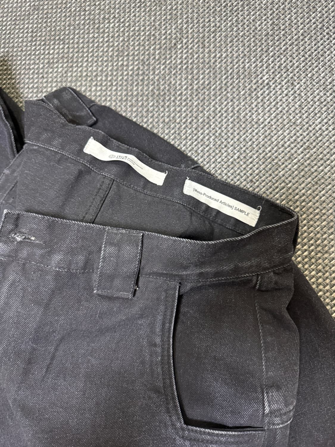 플라스틱프로덕트 mpa 앵클 카고 팬츠 블랙 상품이미지2