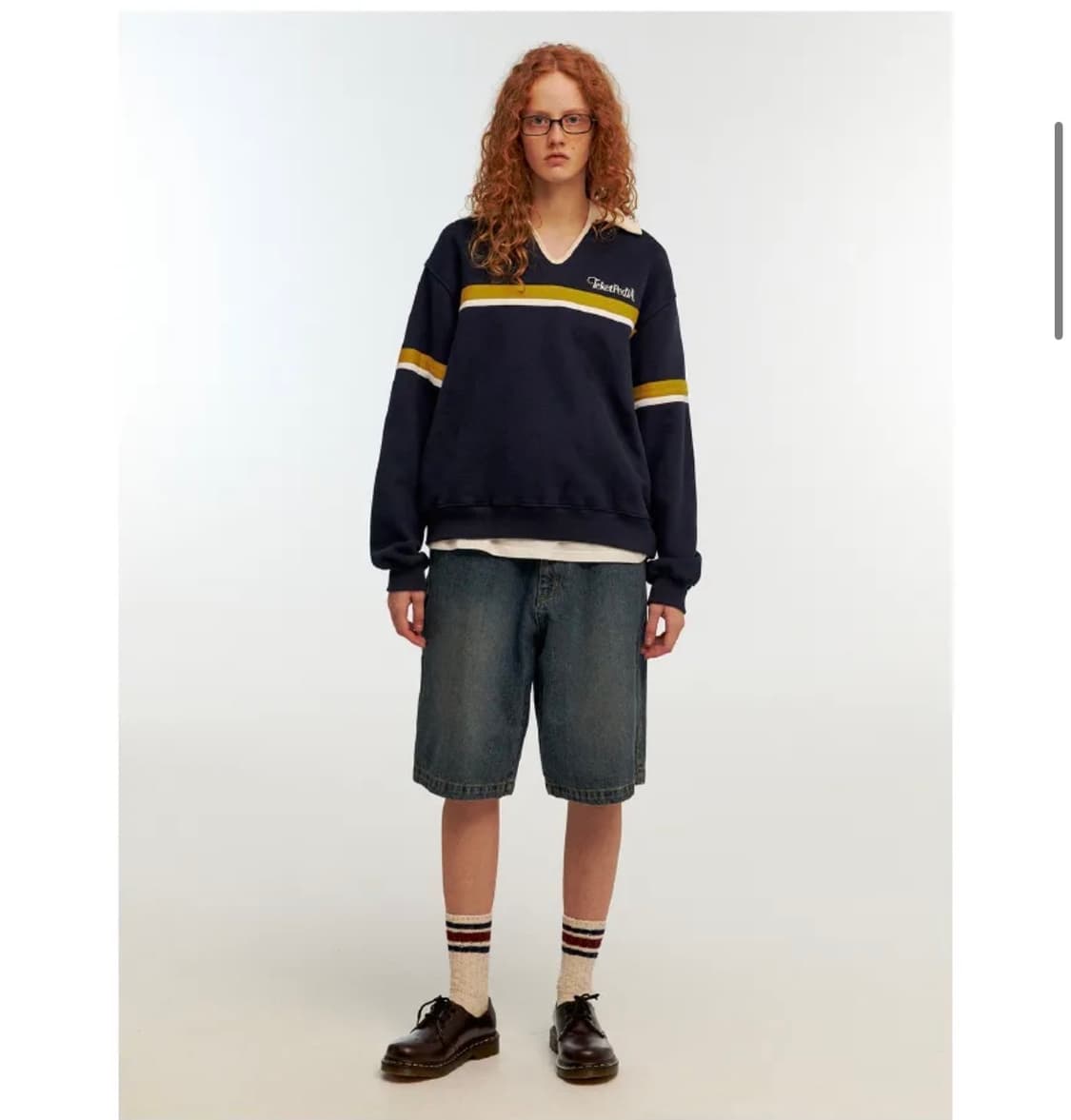 테켓 teket Language Sweatshirt Navy _ M 상품이미지3