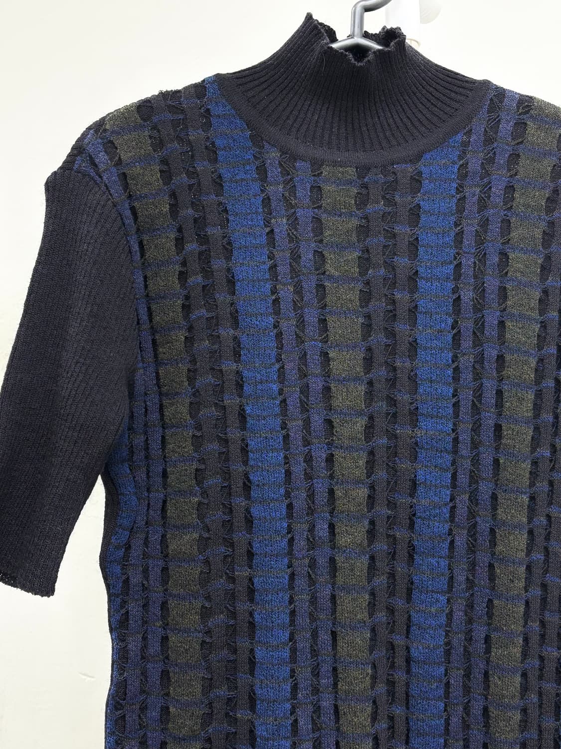 빈티지 네이비 차콜 니트 상품이미지6