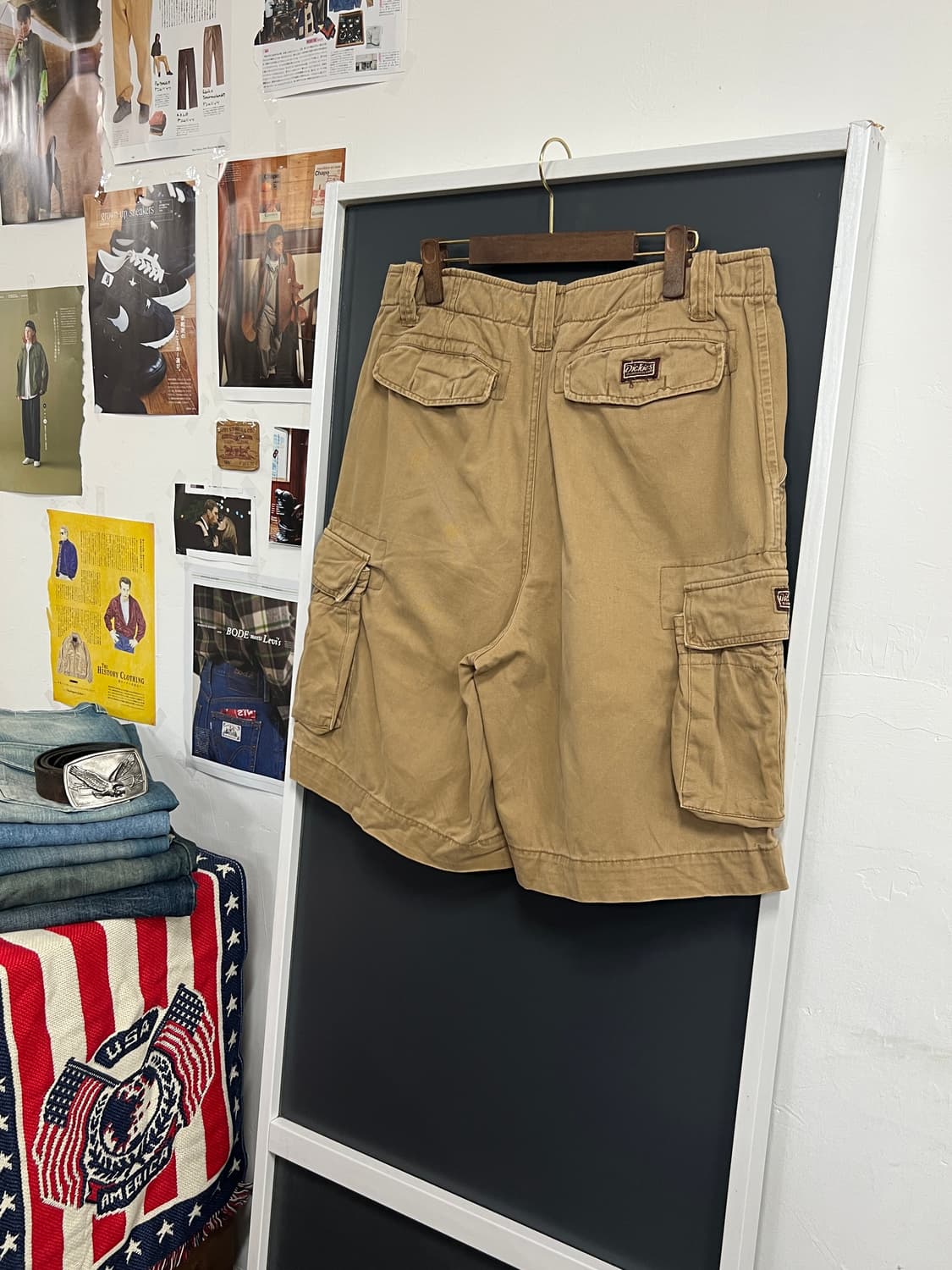 Dickies 디키즈 워크웨어 카고 베이지 하프팬츠 상품이미지8