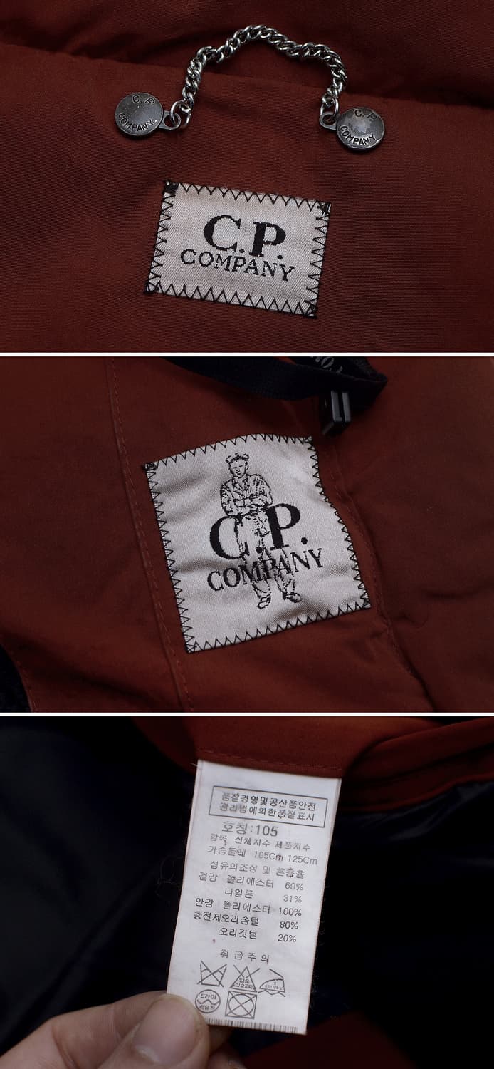 씨피(CP)컴퍼니 고글후드 노르지 다운패딩 레드브릭 (105+) 상품이미지10