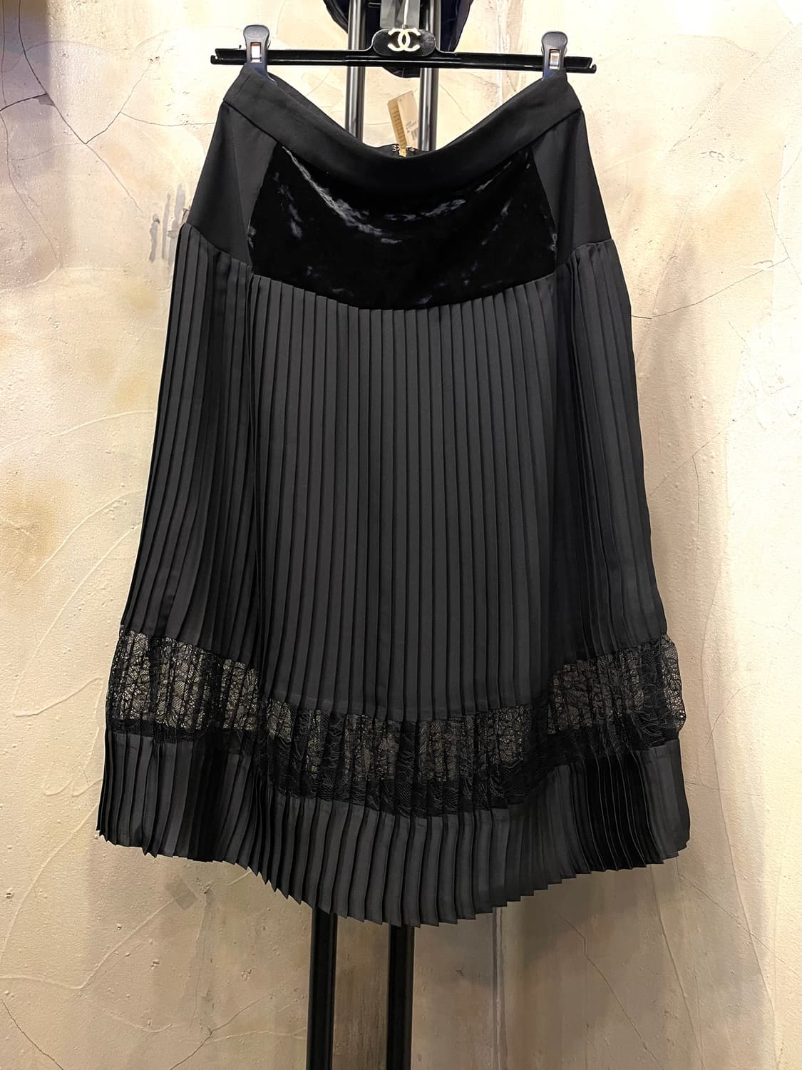 도나 카란 플리츠 레이스 스커트 상품이미지1