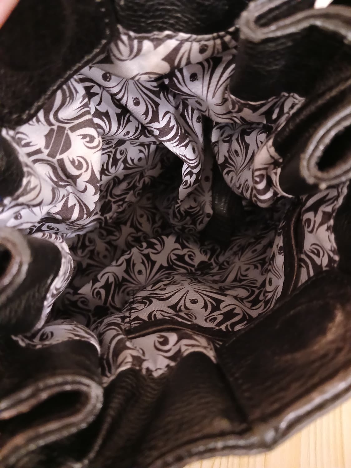 할리데이비슨 정품 남여공용 블랙 레더 숄더백 상품이미지6