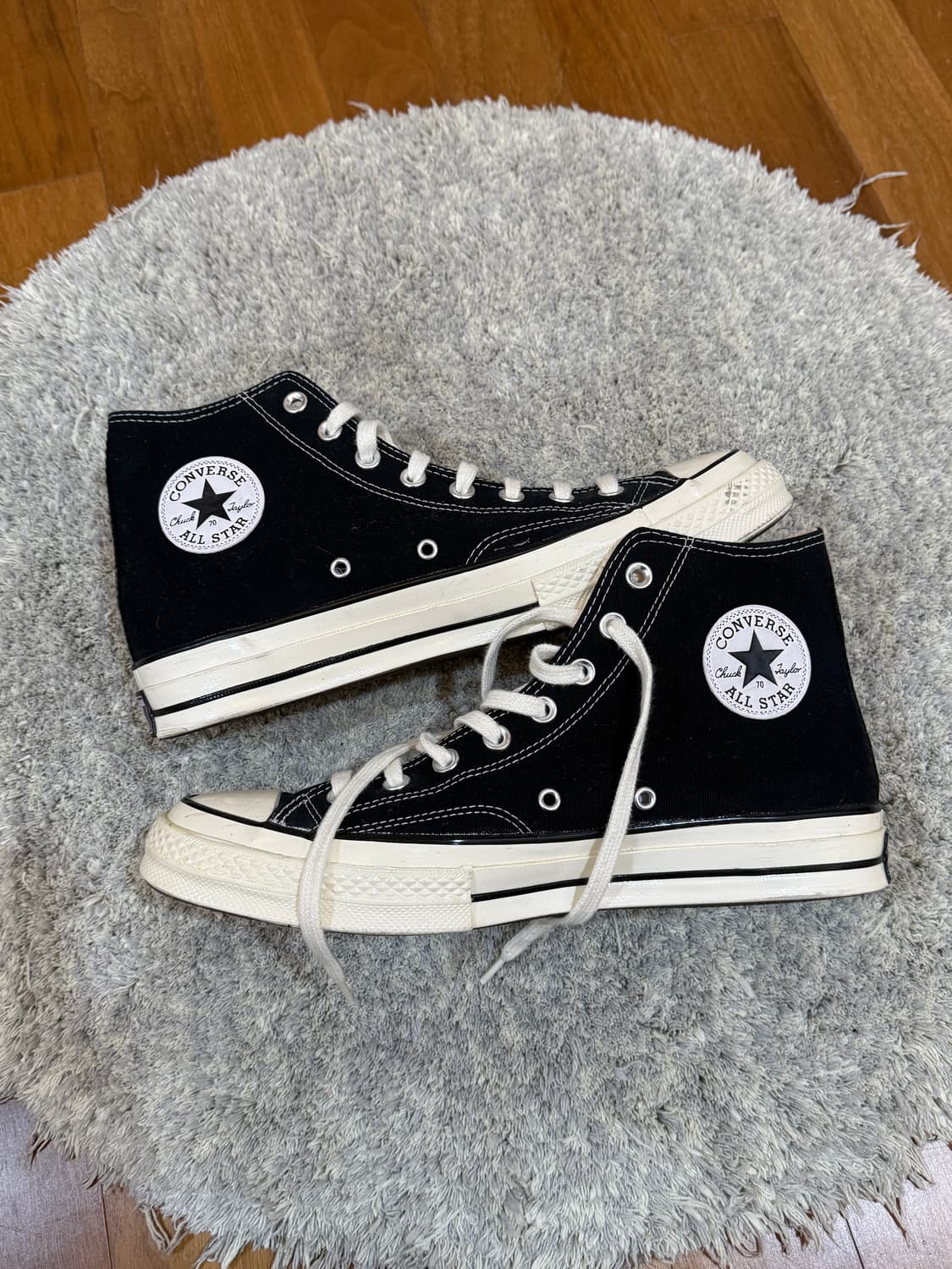 [280] 컨버스 척 70 하이 블랙 하이 스니커즈 상품이미지1