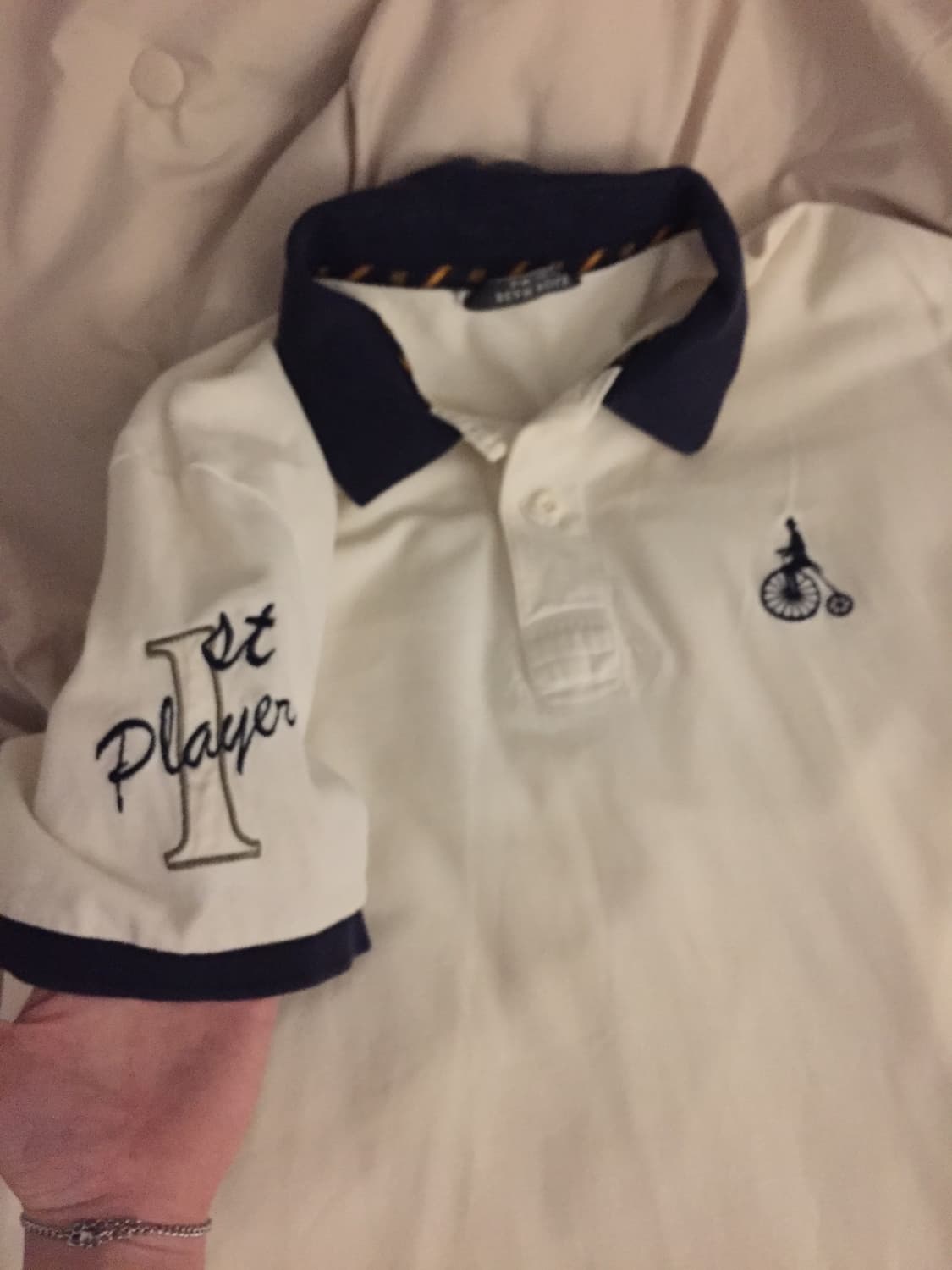 빈티지 빈폴 자수 카라티 상품이미지2