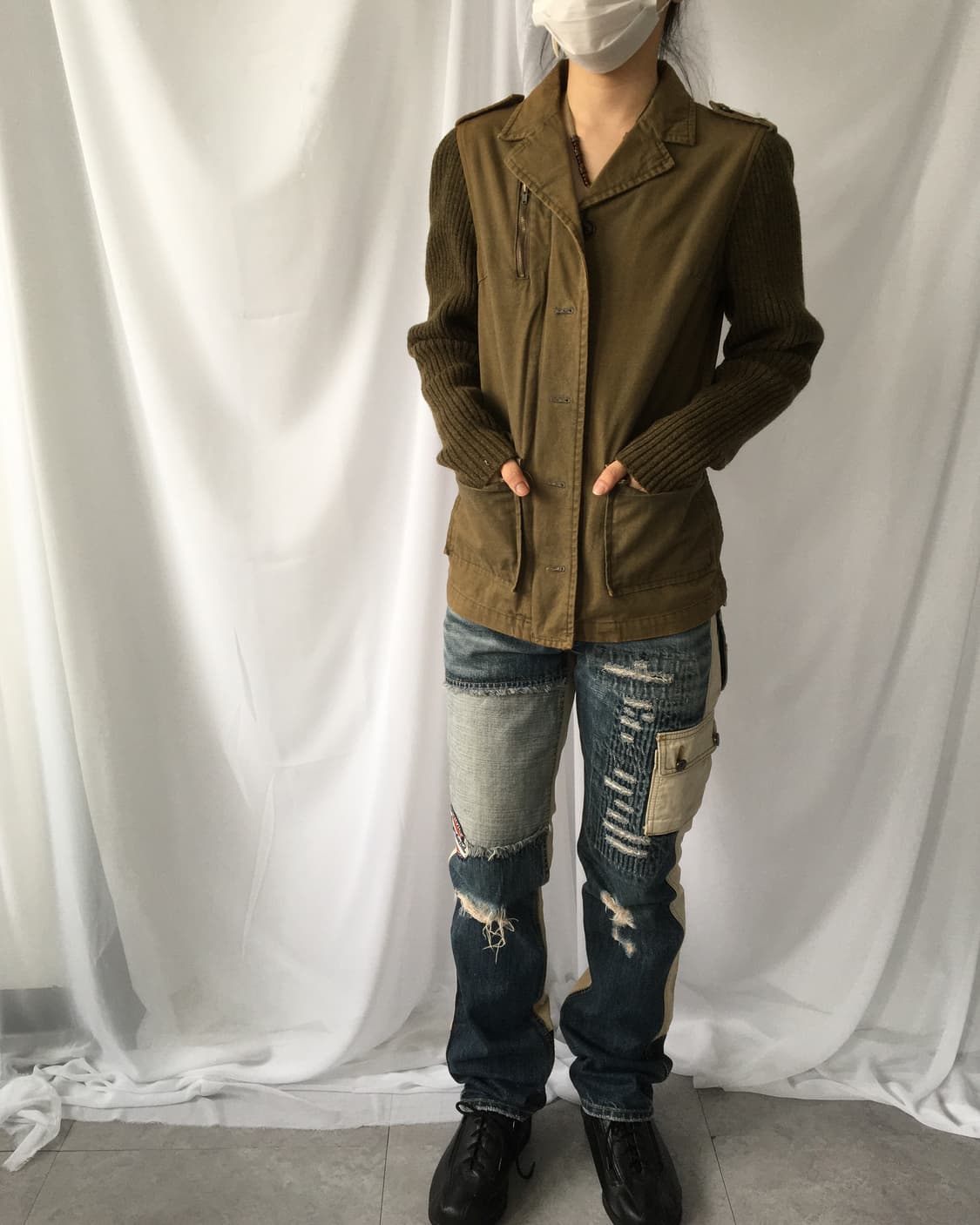 Knitted layered jacket 상품이미지8