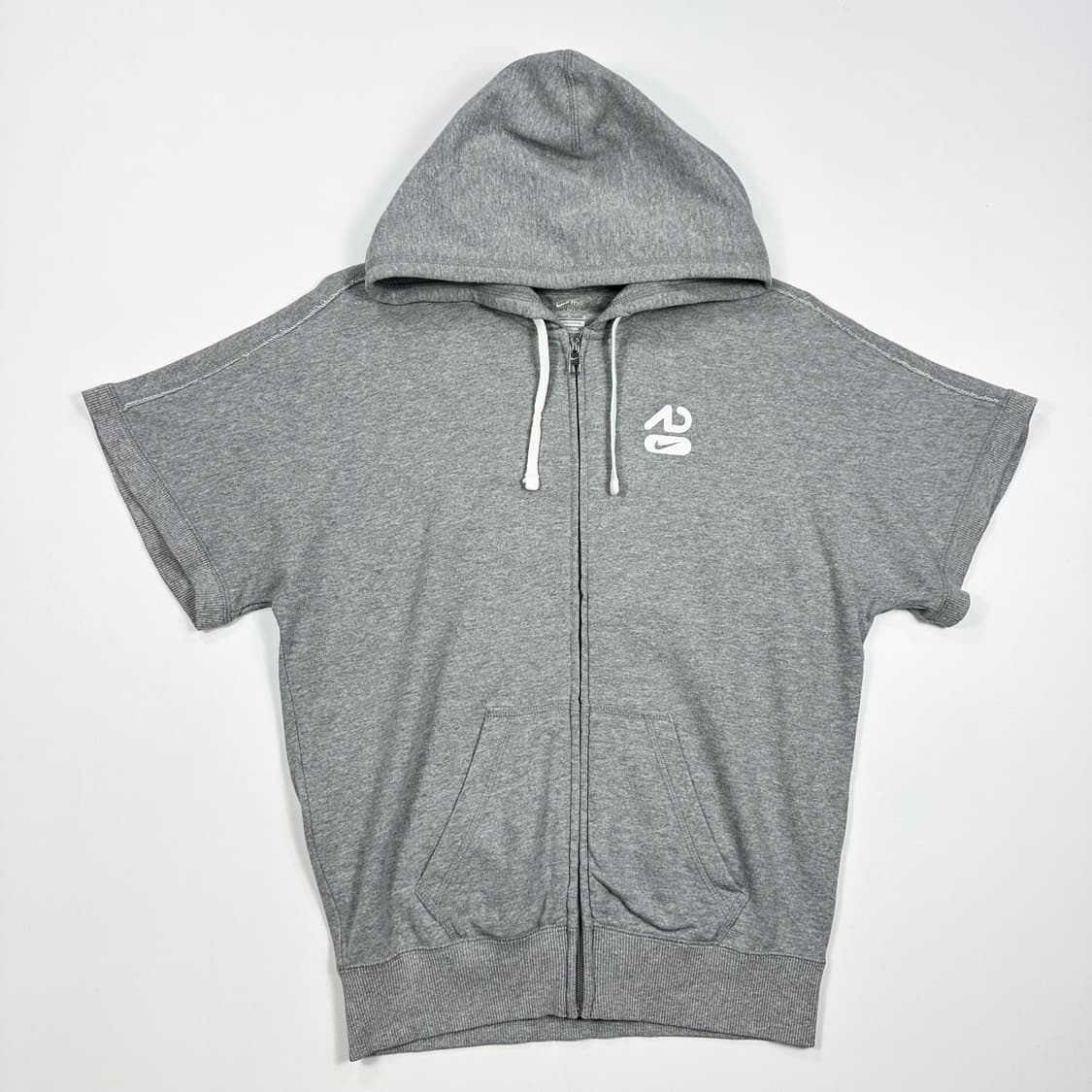 나이키 스우시 그레이 반팔 후드집업 (M 여성추천) 상품이미지2