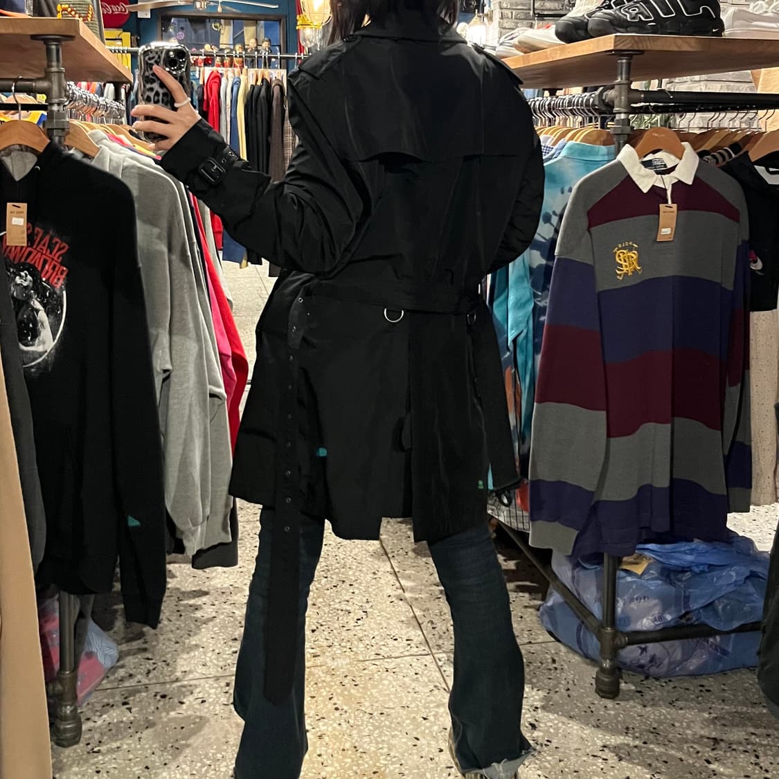 BURBERRY 버버리 런던 테크니컬 허리 벨티드 코트 상품이미지5