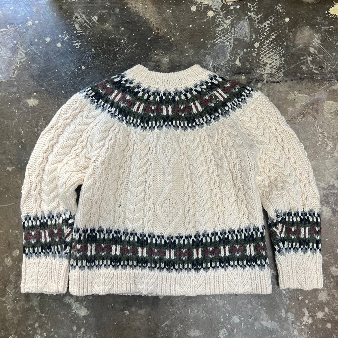 S) ZARA 자라 노르딕 니트 스웨터 케이블 니트 스웨터 상품이미지5