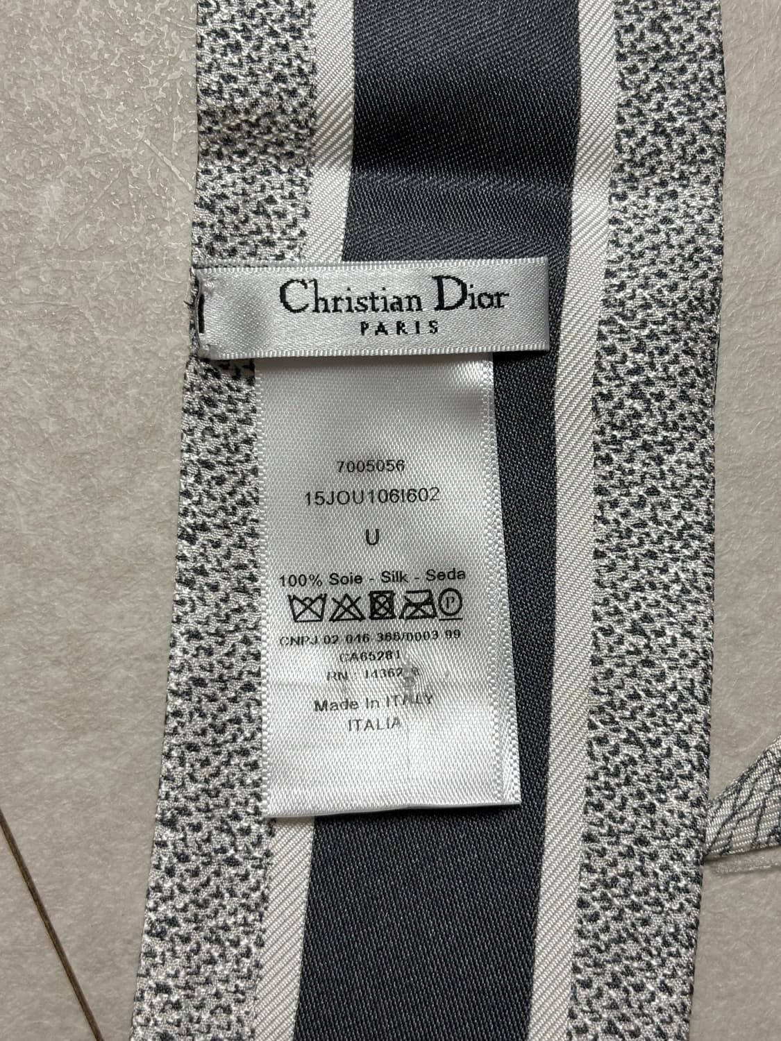 크리스찬 디올 미차 스카프 그레이 상품이미지5