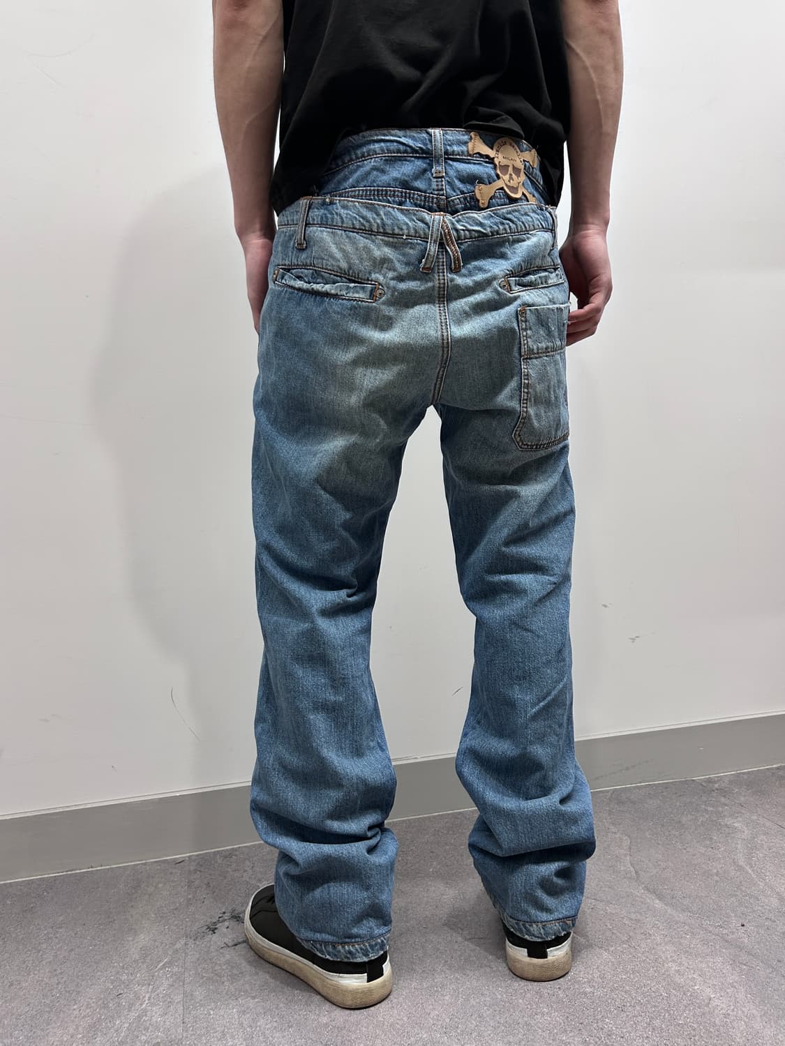 Frankie Morello 새깅 데님 팬츠 상품이미지3