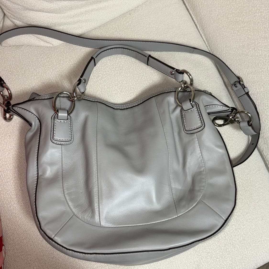 Coach poshmark 코치 Y2k 가방 그레이 핑크 안감 상품이미지2