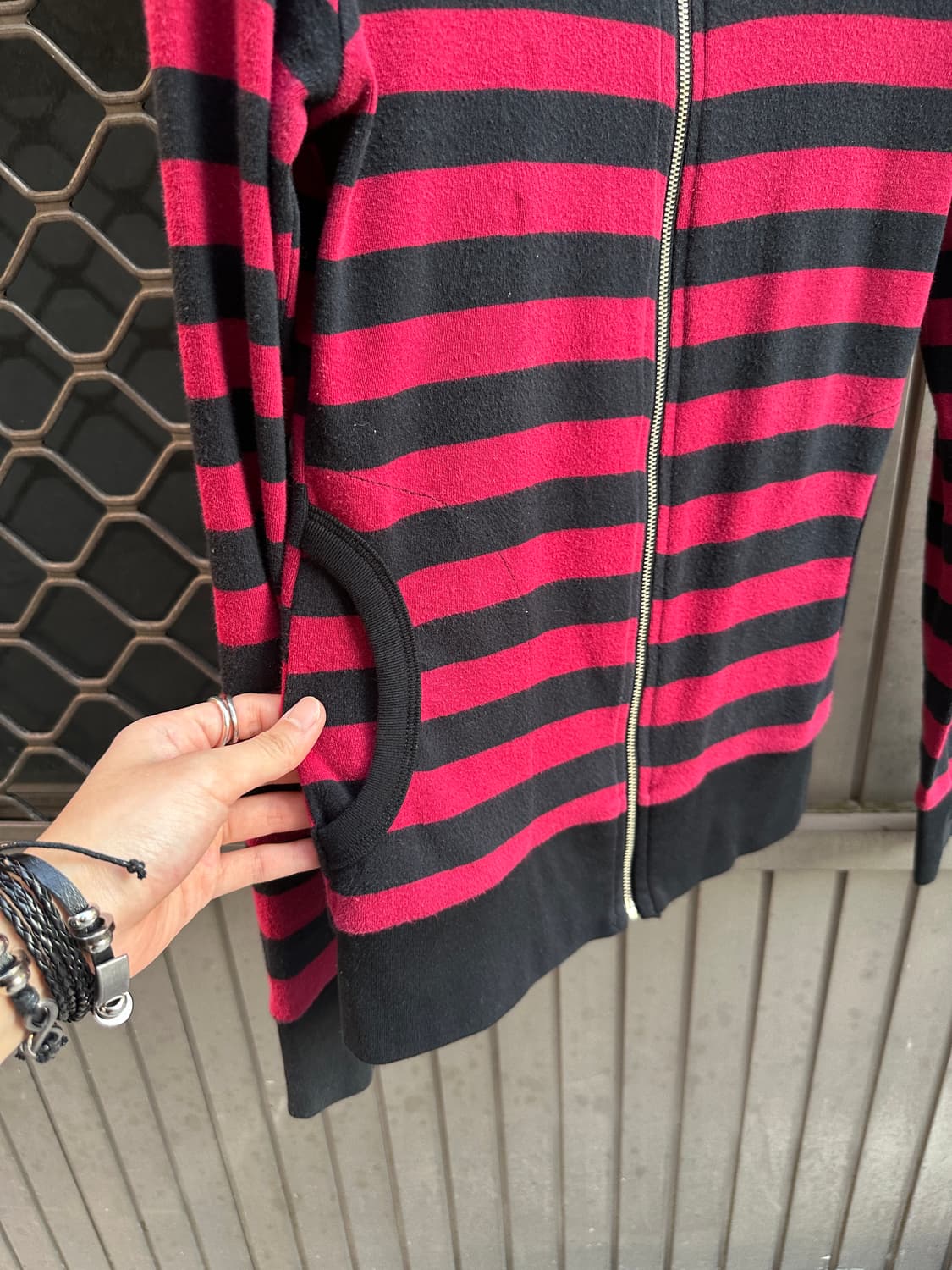 Vintage y2k stripe zip up  상품이미지3