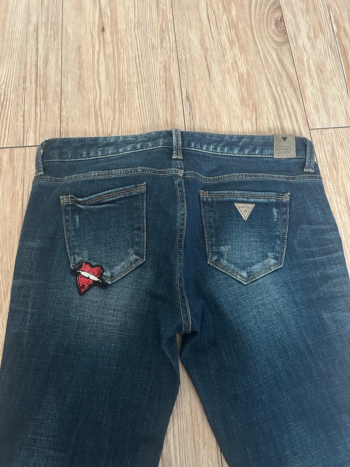 유니크 게스 스키니 청바지 상품이미지2