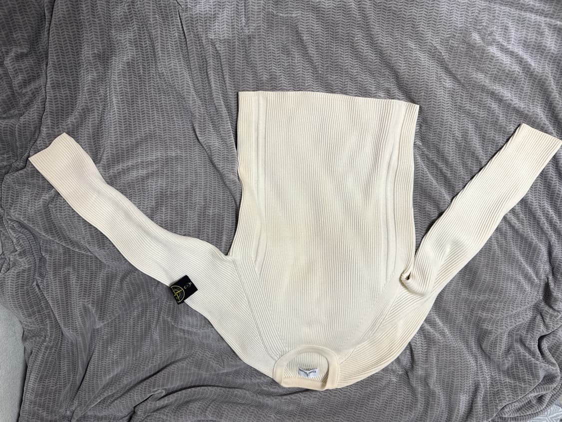 스톤아일랜드 니트 골지 아이보리 상품이미지1