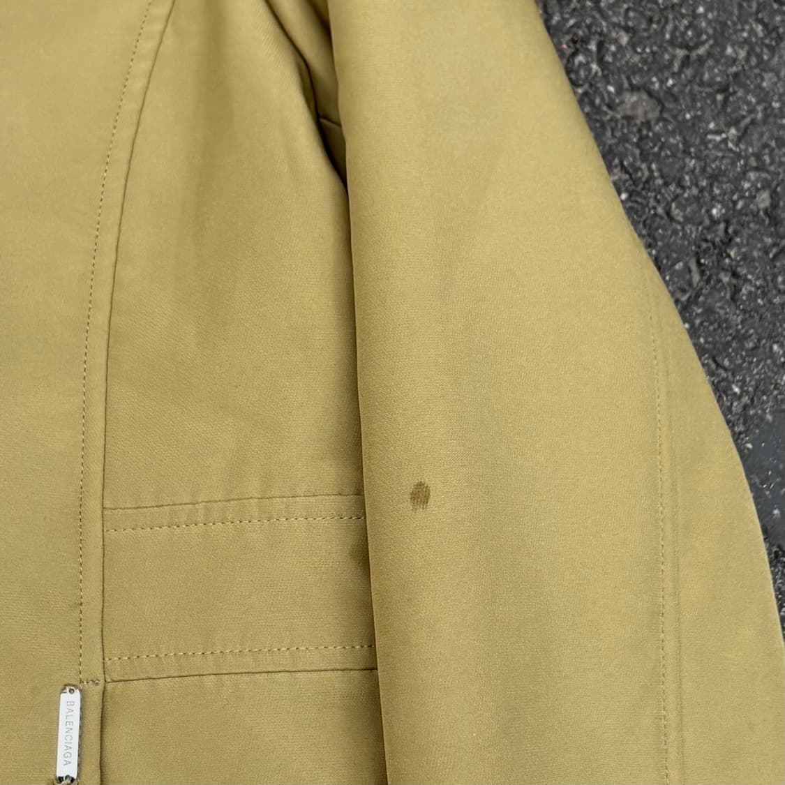 발렌시아가 아카이브 블루종 브라운 카라 포인트 자켓 L 상품이미지4