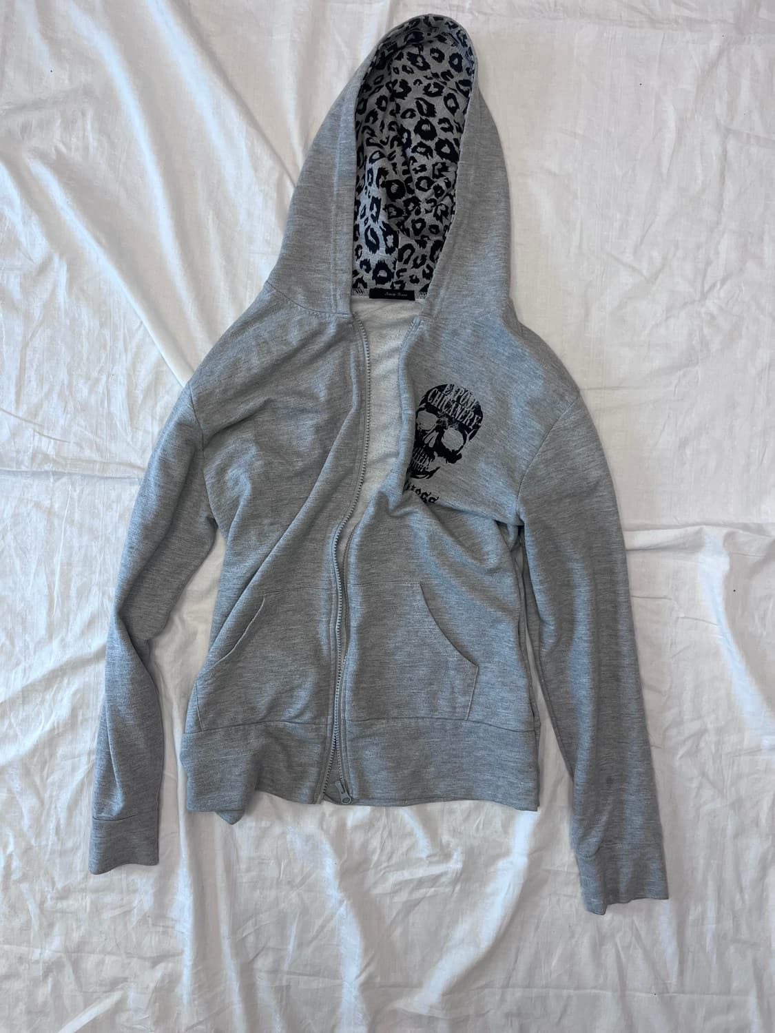Leopard Cross print Hoodie zip up 상품이미지1