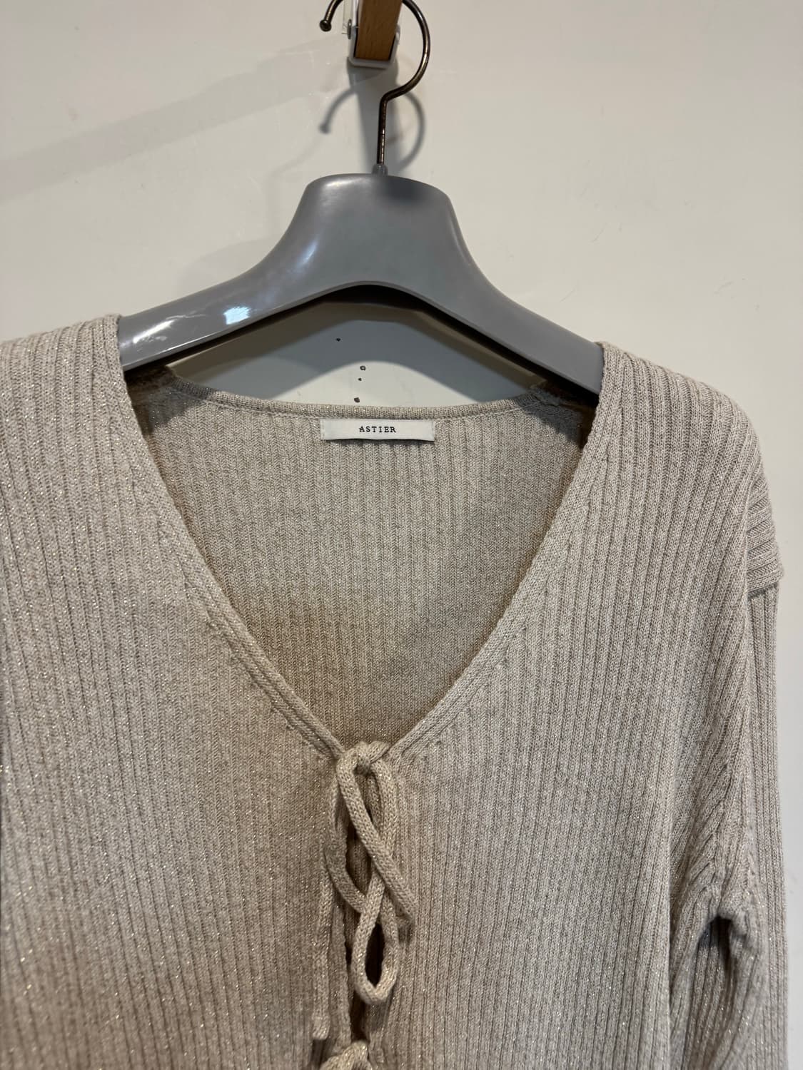 Astier 아스띠에 리본 가디건 상품이미지6