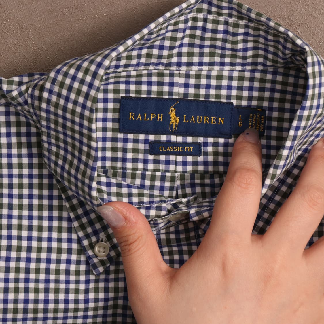 폴로 랄프로렌 깅엄체크 셔츠 A1402 상품이미지3