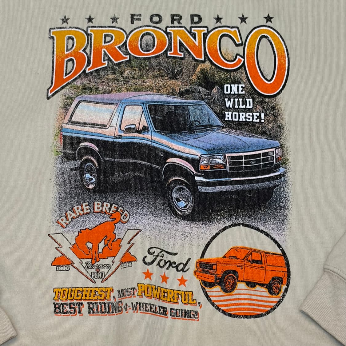 레어 00s USA 미국 빈티지 포드 브롱코 헤비코튼 맨투맨 상품이미지4