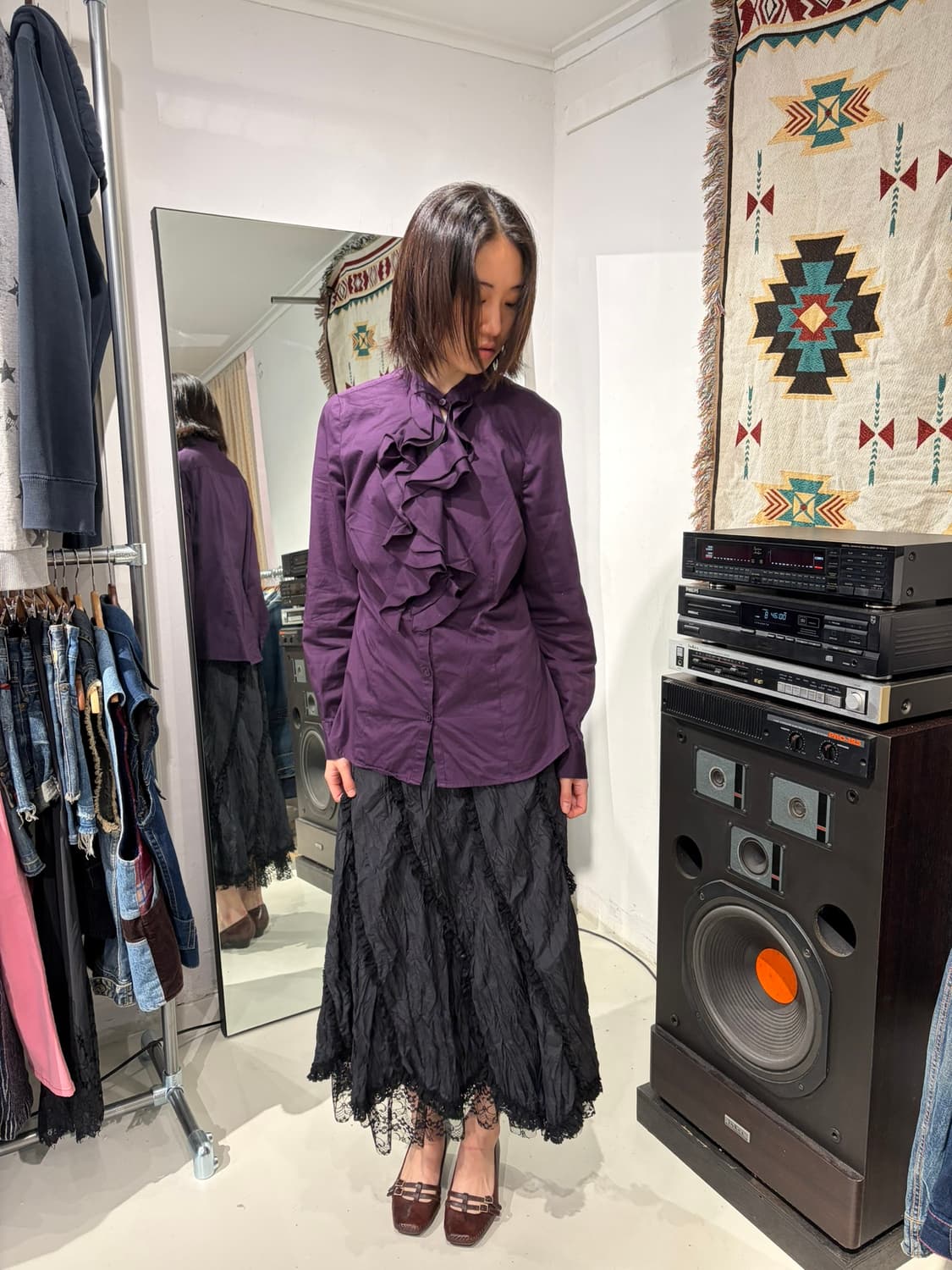 Black Lace Skirt 상품이미지2