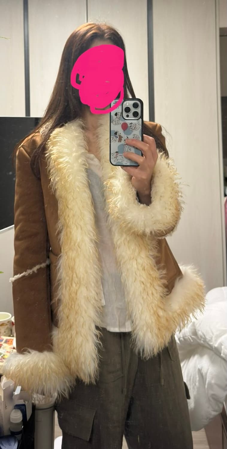 [착샷] 인스턴트펑크 에코퍼 무스탕 새상품 상품이미지8