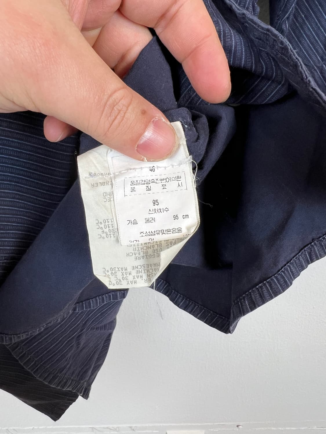 T154 BELFE & BELFE 스트라이프 반팔 셔츠 SIZE 95 상품이미지4