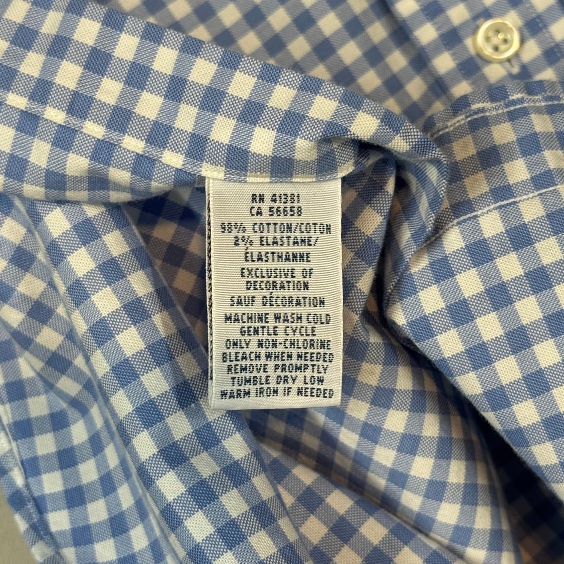 L) 폴로 랄프로렌 클래식 블루 깅엄 체크 옥스포드 셔츠 상품이미지7