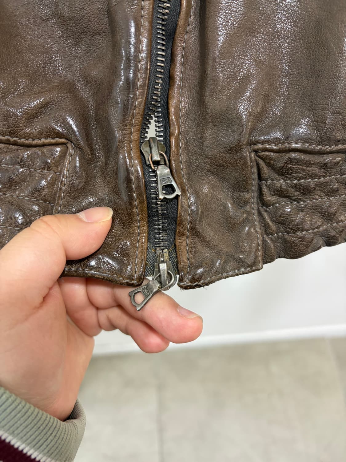 Neil Barrett 닐바렛 버팔로 가죽 레더 자켓  상품이미지8