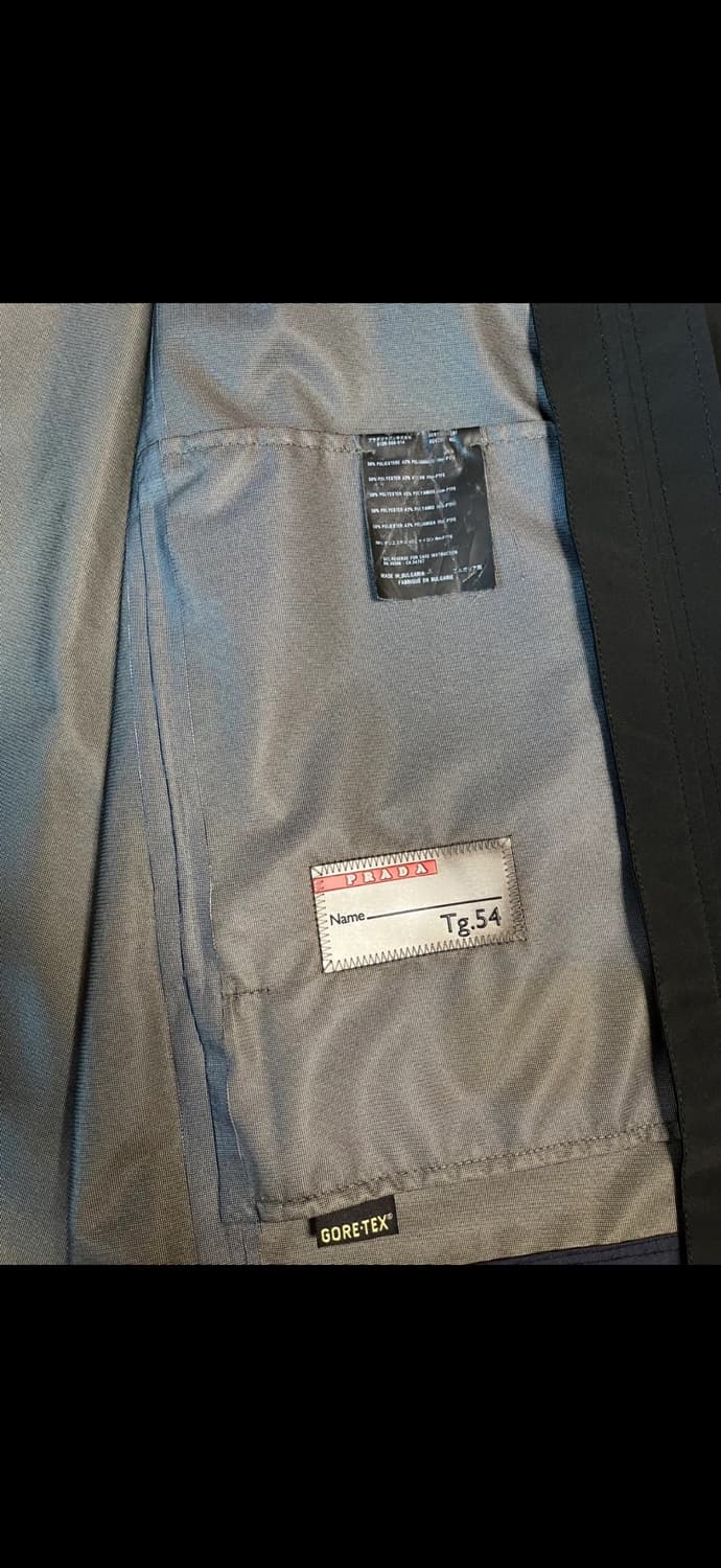 프라다 고어텍스 블랙 자켓 54(105-110) 정품 상품이미지4