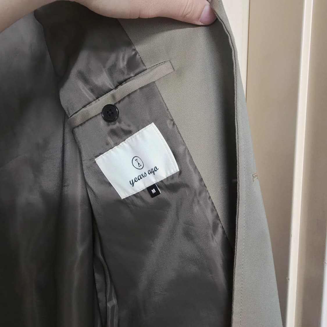 [M] 이얼즈어고 디테쳐블 카라 맥코트 베이지 상품이미지5