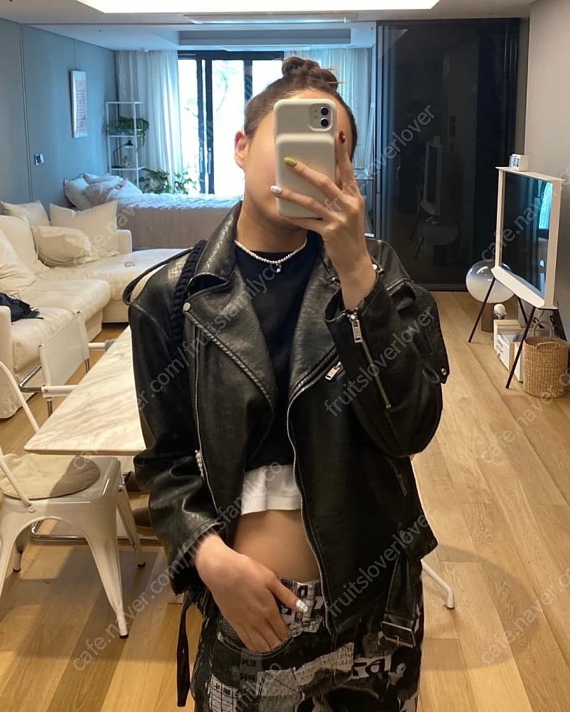 스푸닝 레더자켓 상품이미지3