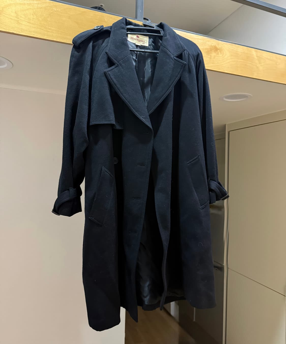 Minregrace 블랙 코트 상품이미지1