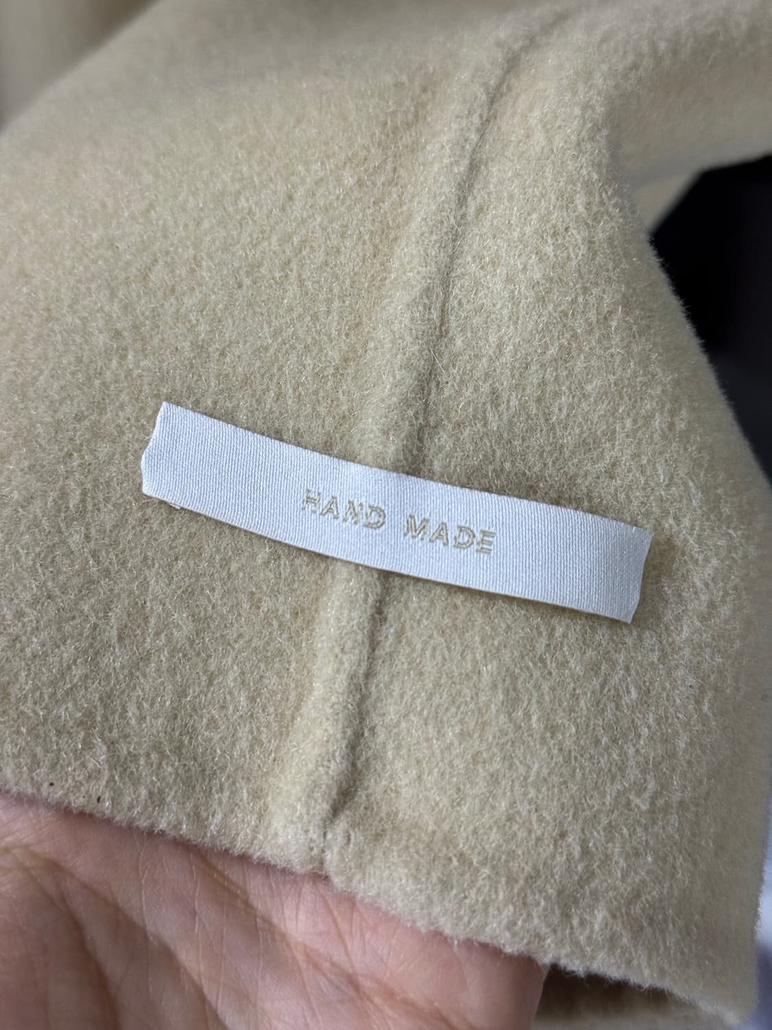 울 혼방 아이보리 숏 자켓 상품이미지5