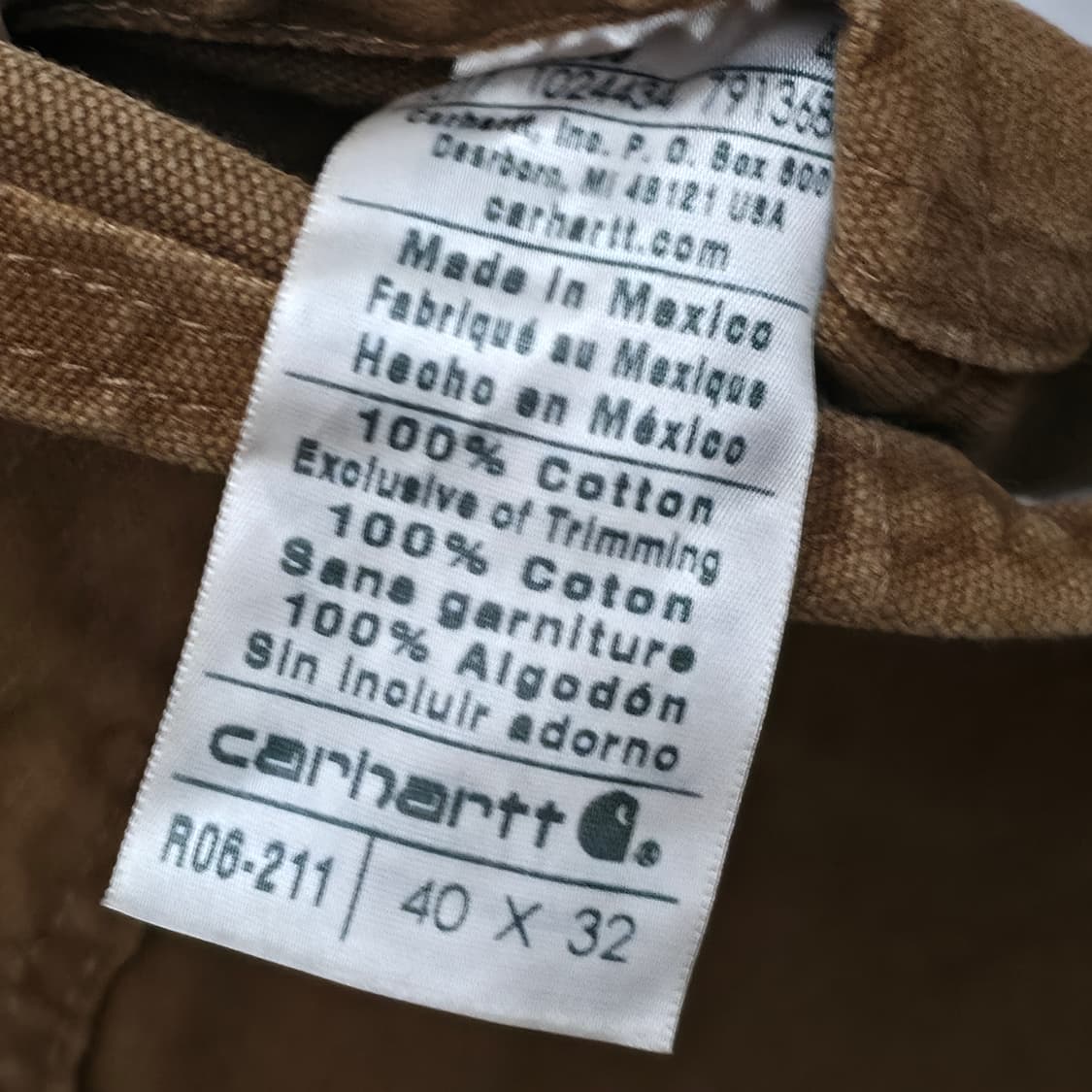 [40/32] 새상품 칼하트 더블니 오버롤 브라운 상품이미지7