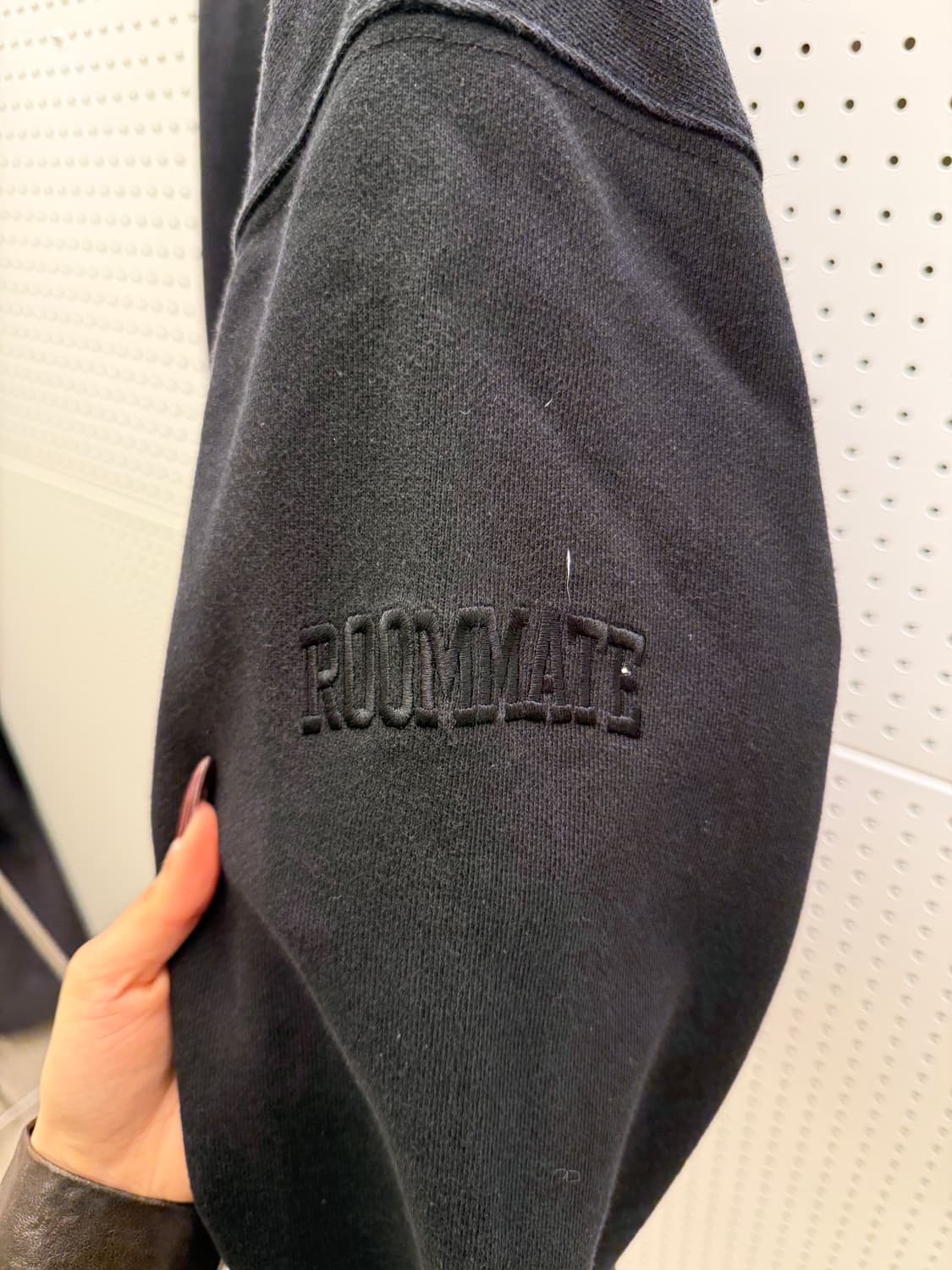 다크룸 스튜디오 쿼터 하프집업 블랙 U1439 상품이미지6