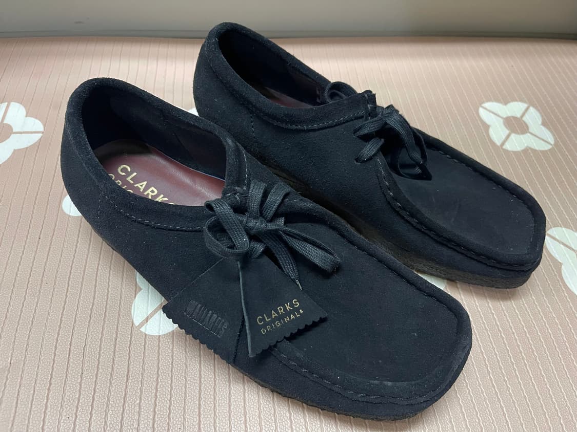 클락스 정품 왈라비 스웨이드 블랙 UK6 상품이미지3